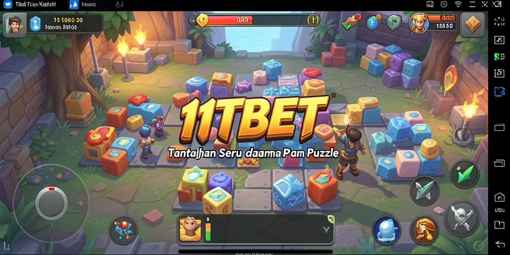 Screenshot gameplay 11TBET menampilkan puzzle yang menantang dan antarmuka menarik.