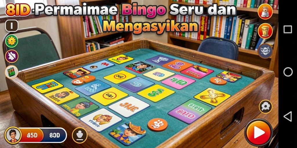 Tampilan utama 8ID dengan gameplay Bingo yang menarik.