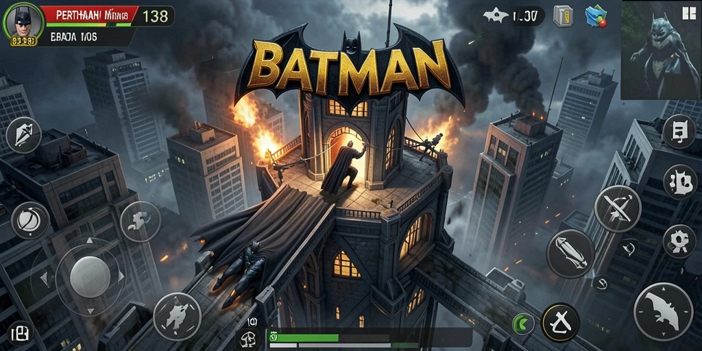 Gameplay menegangkan dalam BATMAN138 dengan aksi Tower Defense.