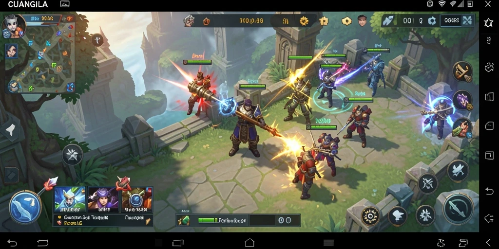 Screenshot gameplay CUANGILA yang menampilkan aksi strategi menarik.