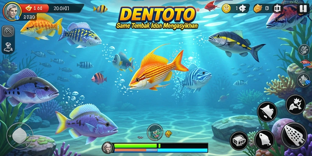 Gameplay DENTOTO yang seru dan penuh aksi Tembak Ikan.