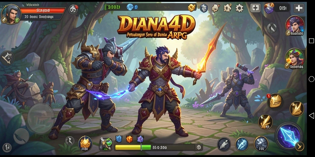 Tampilan menawan dari gameplay seru DIANA4D dalam aksi ARPG.