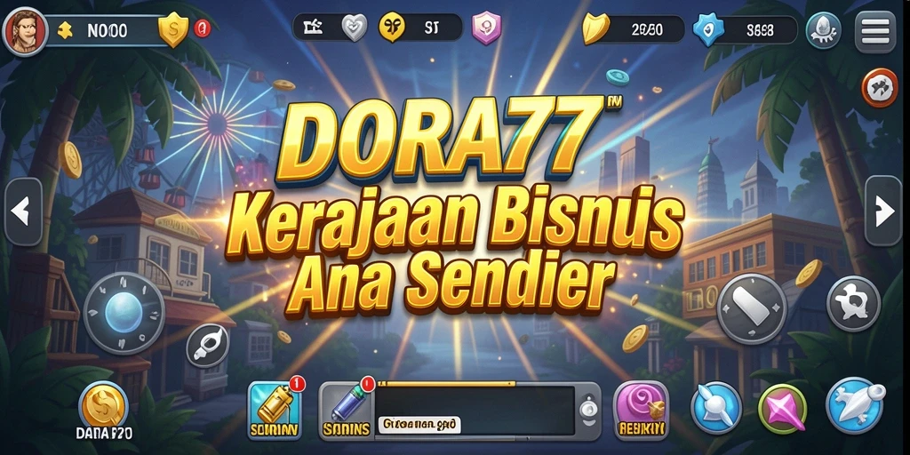 Screenshot gameplay DORA77 yang menampilkan manajemen bisnis yang seru.