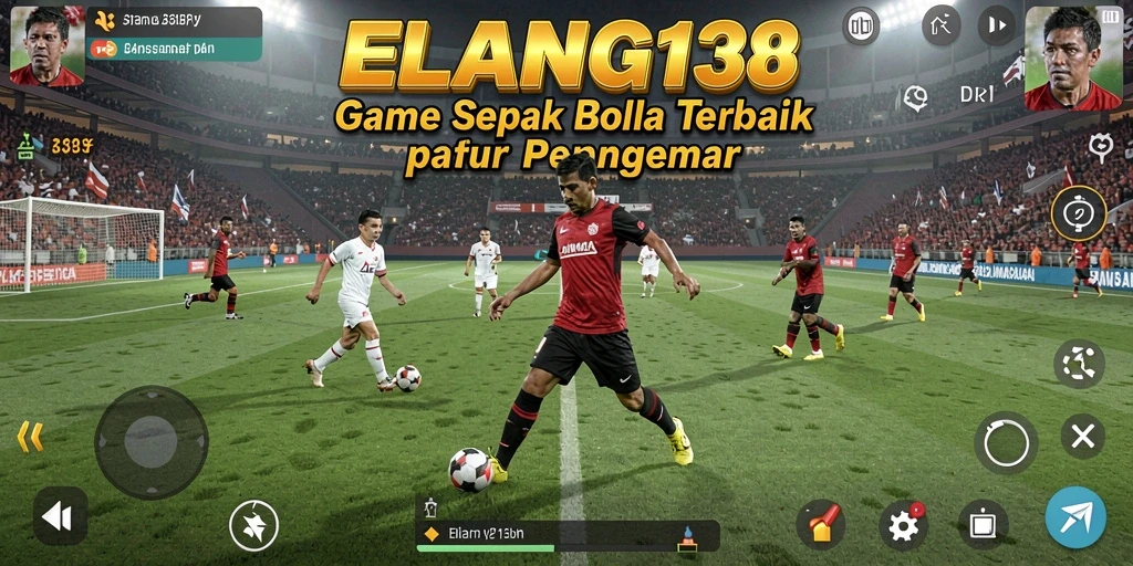Tampilan grafik menakjubkan dalam ELANG138 menunjukkan aksi sepak bola yang mendebarkan.