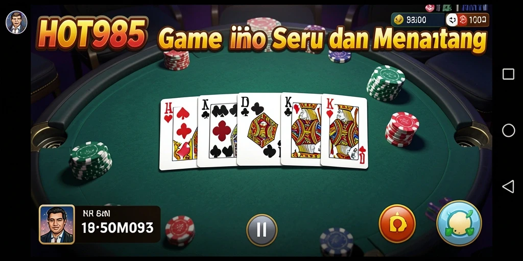 Gameplay seru HOT985 dengan pemain bersaing di Domino.