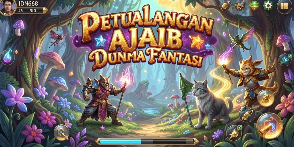 Tangkapan layar gameplay menampilkan petualangan epik di IDN668.