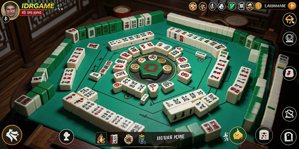Tampilan screenshot gameplay seru dari IDRGAME Mahjong.