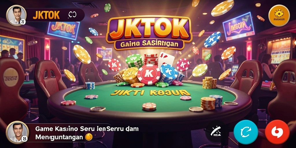 Tampilan gameplay seru dalam aplikasi Kasino JKTOK.