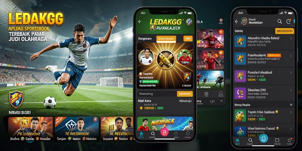 Tampilan gameplay <strong>LEDAKGG</strong> yang menarik saat bertaruh pada olahraga.