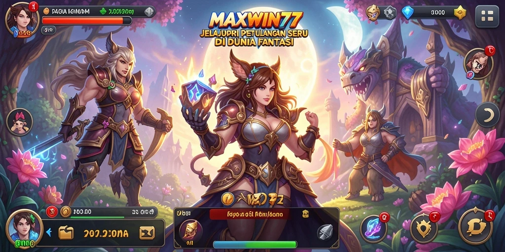 Tampilan gameplay seru di MAXWIN77 dengan aksi petualangan yang mendebarkan.