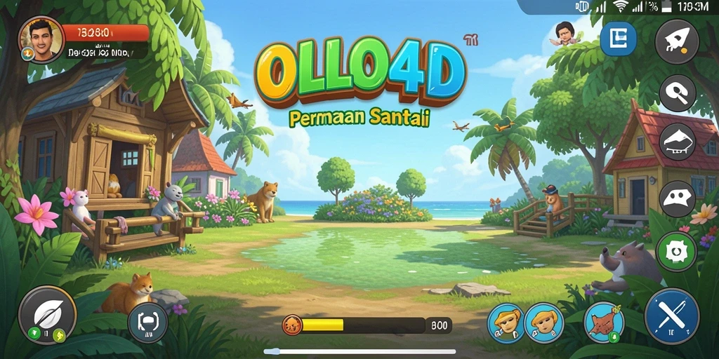 Tampilan gameplay OLLO4D yang penuh warna dan interaktif.