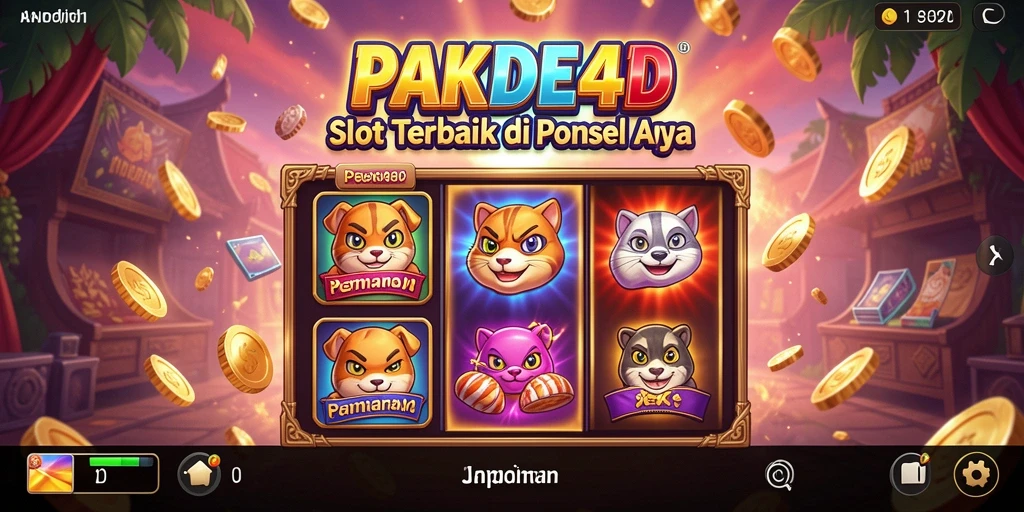 Screenshot utama PAKDE4D menampilkan gameplay Slot yang menarik.