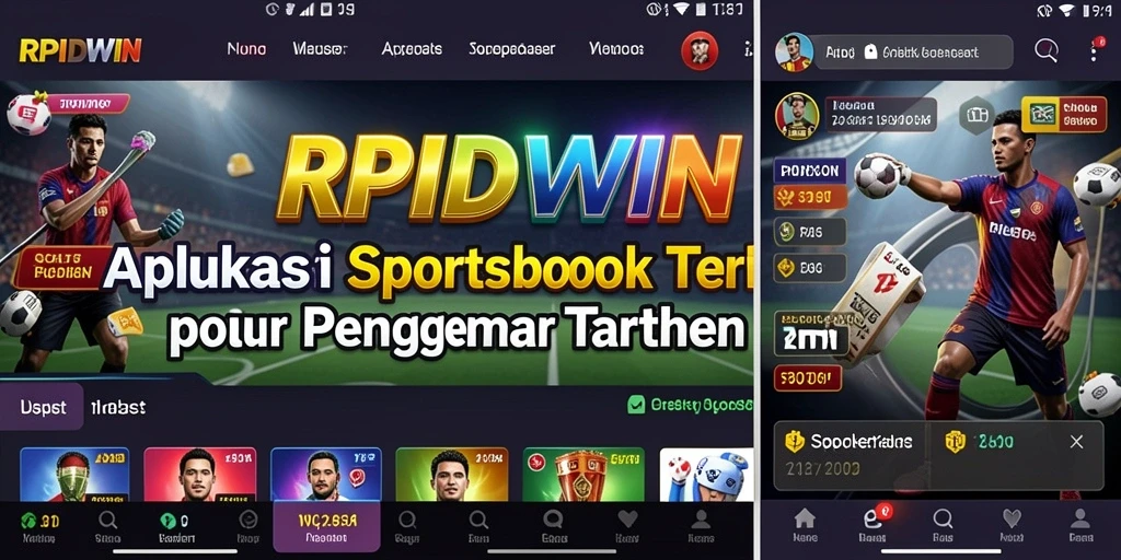 Tampilan antarmuka RPIDWIN yang menawan saat melakukan taruhan olahraga.
