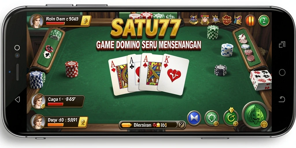 Gameplay SATU77 yang seru dan interaktif di dunia Domino.