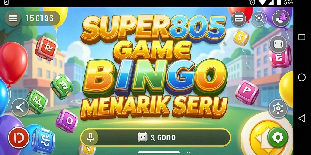 Tampilan gameplay seru dari SUPER805 saat bermain Bingo.