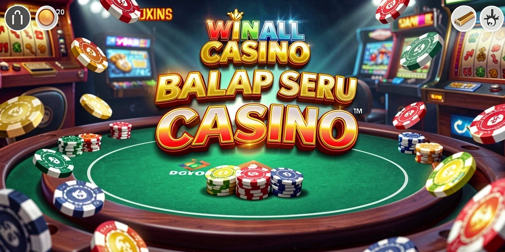 Tampilan menarik dari gameplay balapan di WINALLCASINO.